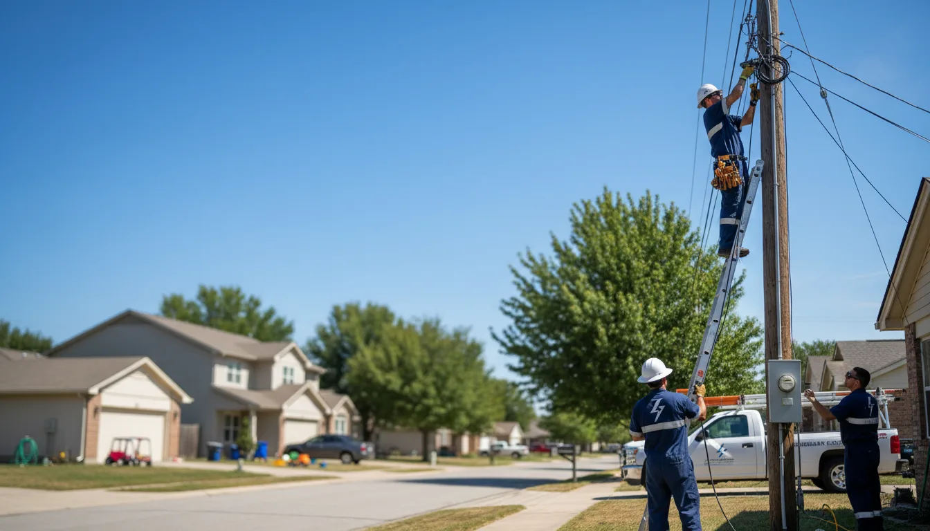 Residential electrician providing installation services in West Middlesex, PA